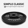 1 PC 45 Lbs 2 inch Barbell Olympic Cast Iron Weight Plates Workout Fitness Gym