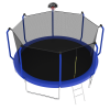 12FT Trampoline with Basketball Hoop, ASTM Approved Reinforced Type Outdoor Trampoline with Enclosure Net
