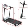 Multifunctional LCD Screen Foldable Treadmill - gray
