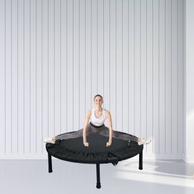 40 Inch Mini Exercise Trampoline For Adults Or Kids (Color: BLACK)