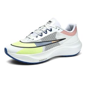 New men's running shoes trend fashion everything men's sports shoes casual shoes tide shoes large size shoes (Color: White blue, size: 39)