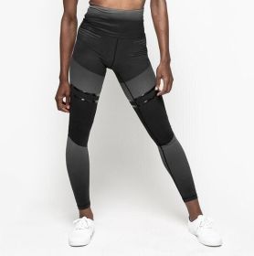 Women's Leggings 3D Print Yoga Pants Skinny Workout Gym Leggings (Color: BLACK, size: L)