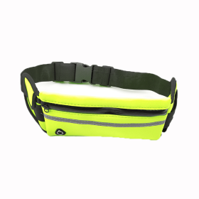 Unisex Portable Waist Bag; Canvas Outdoor Phone Holder; Waterproof Belt Bag; Fitness Sport Accessories For Running And Jogging (Color: green)