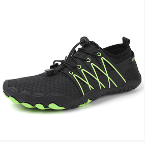 New couple fitness sneakers outdoor beach swimming shoes men's and women's outdoor fitness shoes (Color: BLACK, size: 47)