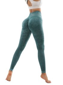 3 Pack Women's Seamless Washed Wide Waistband Sports Leggings, Women's High Waist Yoga Leggings (Color: 3PACK1, size: S)