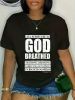 All Scripture Is God Breathed Christian Message T-Shirt Women'S Men'S Graphic Tee Causal Tops