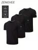 Quick Drying Sports T-shirt, Chic Stretch Crew Neck Tee Shirt For Summer Fitness
