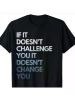 Fitness Motivation Shirt Inspirational Quote Fitness T-Shirt220g, All-Season, Family T-shirt.