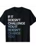 Fitness Motivation Shirt Inspirational Quote Fitness T-Shirt220g, All-Season, Family T-shirt.