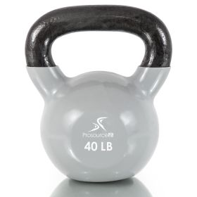 Vinyl Coated Iron Kettlebell, (Option: 40lb)
