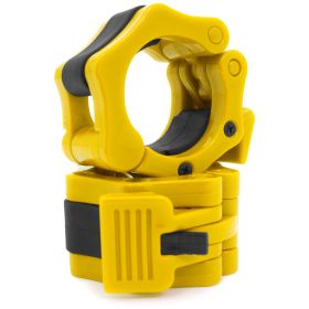 Olympic Barbell Clamp Collars, (Option: Yellow)