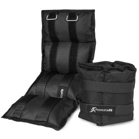 Ankle Weights (Option: 5 lb, Set of 2,, Color: BLACK)